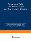 Cover: Wissenschaftliche Ver&ouml;ffentlichungen aus dem Siemens-Konzern - Springer