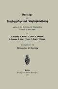 Cover: Vortr&auml;ge &uuml;ber S&auml;uglingspflege und S&auml;uglingsern&auml;hrung - Springer