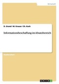 Cover: Informationsbeschaffung im Absatzbereich - Grin Verlag