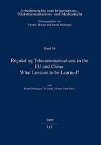Enlarge image Cover: Regulating Telecommunications in the EU and China: What Lessons to be Learned? - LIT