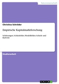 Cover: Empirische Kapitalmarktforschung - GRIN Verlag