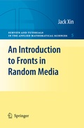 Cover: An Introduction to Fronts in Random Media - Springer