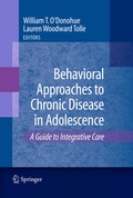 Cover: Behavioral Approaches to Chronic Disease in Adolescence - Springer