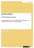 Cover: CO2-Handel in Europa - GRIN Verlag