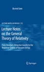 Cover: Lecture Notes on the General Theory of Relativity - Springer