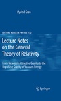 Cover: Lecture Notes on the General Theory of Relativity - Springer