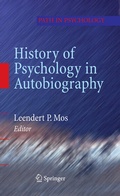 Cover: History of Psychology in Autobiography - Springer