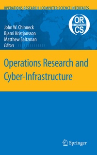 Enlarge image Cover: Operations Research and Cyber-Infrastructure - Springer