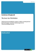 Cover: Wechsel der Weltbilder - Grin Verlag