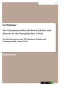Cover: Die Zusammenarbeit im Bereich Justiz und Inneres in der Europ&auml;ischen Union - GRIN Verlag