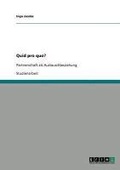 Cover: Quid pro quo? - GRIN Verlag