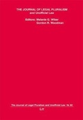 Cover: The Journal of Legal Pluralism and Unofficial Law 62/2010 - LIT
