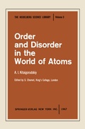Cover: Order and Disorder in the World of Atoms - Springer