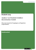 Cover: Analyse von Friedrich Schillers theoretischer Schrift - Grin Verlag