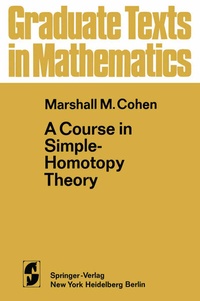 Abbildung von: A Course in Simple-Homotopy Theory - Springer