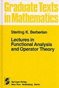Cover: Lectures in Functional Analysis and Operator Theory - Springer