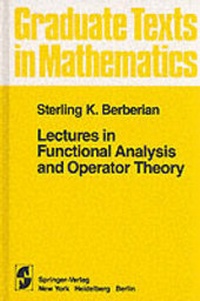 Abbildung von: Lectures in Functional Analysis and Operator Theory - Springer