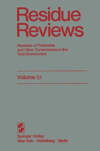 Abbildung von: Residue Reviews - Springer