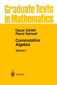 Abbildung von: Commutative Algebra I - Springer