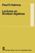 Cover: Lectures on Boolean Algebras - Springer