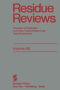 Cover: Residue Reviews - Springer