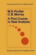 Cover: A First Course in Real Analysis - Springer