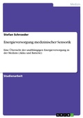Cover: Energieversorgung Medizinischer Sensorik - GRIN Verlag