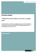 Cover: "Siehst Du scheel drein, weil ich so g&uuml;tig bin?" - GRIN Verlag