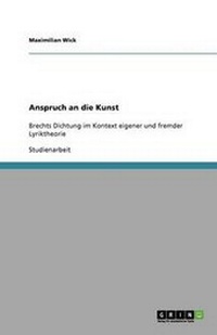 Enlarge image Cover: Anspruch an die Kunst - Grin Verlag