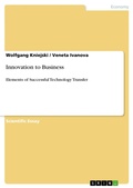 Cover: Innovation to Business - GRIN Verlag
