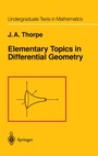 Cover: Elementary Topics in Differential Geometry - Springer