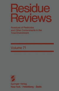 Abbildung von: Residue Reviews - Springer