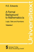 Cover: A Formal Background to Mathematics - Springer