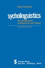 Cover: Psycholinguistics - Springer