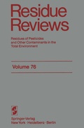 Cover: Residue Reviews - Springer