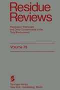 Cover: Residue Reviews - Springer