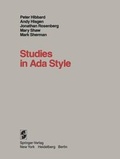 Cover: Studies in ADA Style - Springer