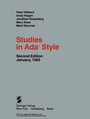 Cover: Studies in Ada® Style - Springer