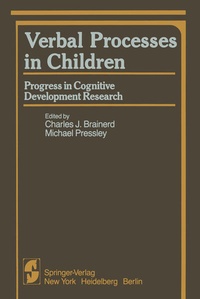 Enlarge image Cover: Verbal Processes in Children - Springer