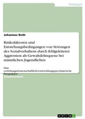 Cover: Risikofaktoren und Entstehungsbedingungen von Stoerungen des Sozialverhaltens durch fehlgeleiteter Aggression als Gewaltdelinquenz bei maennlichen Jugendlichen - Grin Verlag