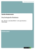 Cover: Psychologische Reaktanz - GRIN Verlag
