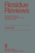 Cover: Residue Reviews - Springer