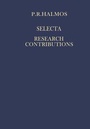 Cover: Selecta I - Research Contributions - Springer