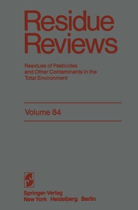 Abbildung von: Residue Reviews - Springer
