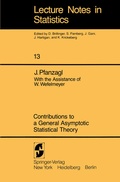 Cover: Contributions to a General Asymptotic Statistical Theory - Springer