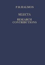 Cover: Selecta I - Research Contributions - Springer