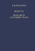 Cover: Selecta I - Research Contributions - Springer