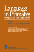 Cover: Language in Primates - Springer