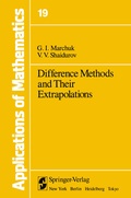 Cover: Difference Methods and Their Extrapolations - Springer