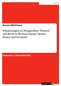 Cover: Erl&auml;uterungen zu Morgan/Bray "Partners and Rivals in Western Europe: Britain, France and Germany" - GRIN Verlag